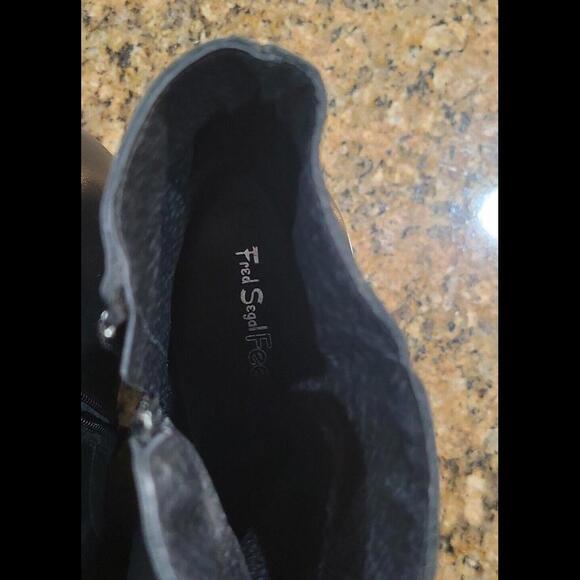 FRED SEGAL FEET Stella Black Leather Booties Women's Ankle Boot Shoes 36 6 $598 - Picture 14 of 15